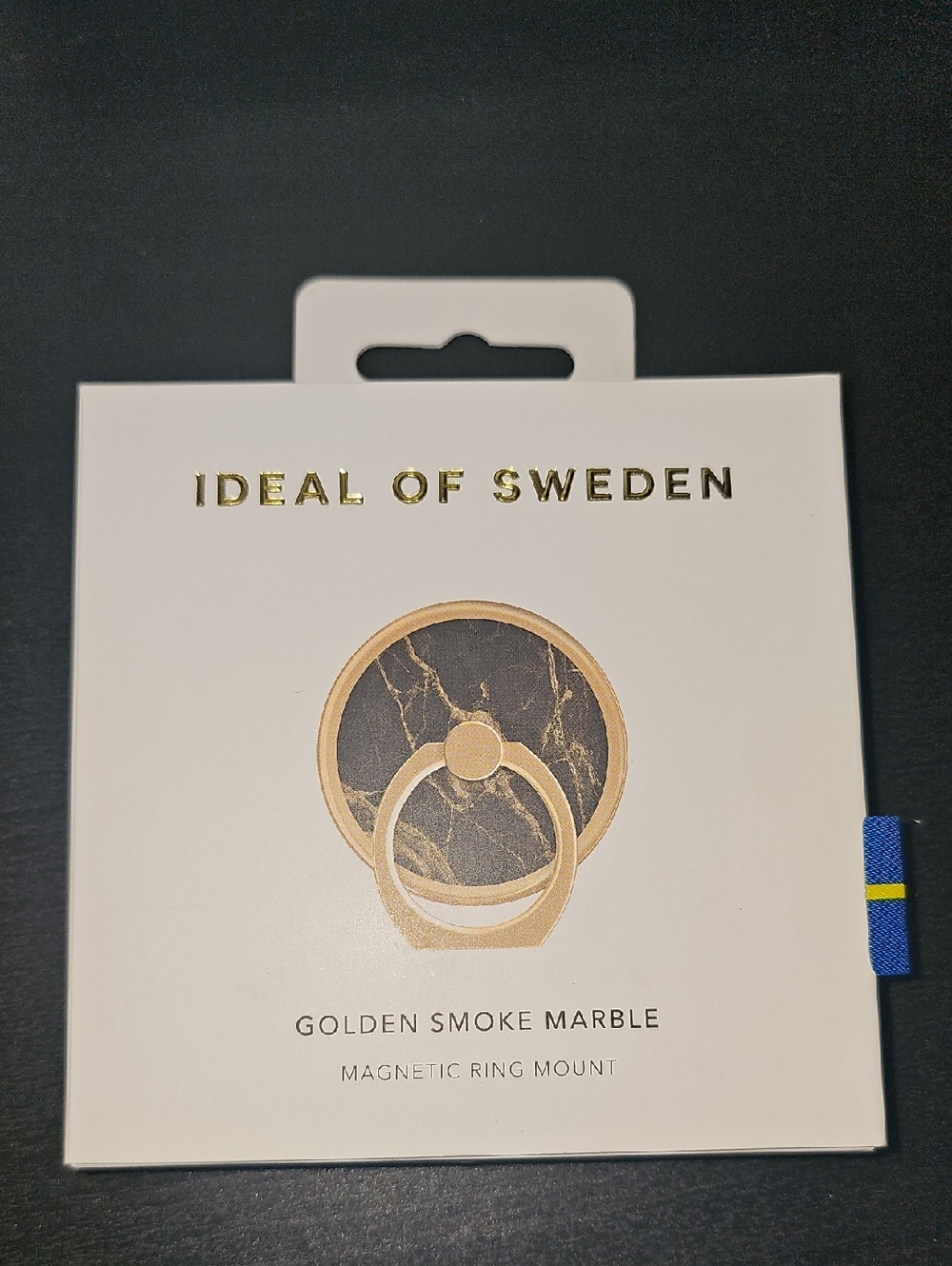 Ideal of Sweden Golden Smoke Marble Magnetic Ring Mount